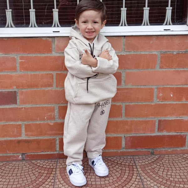 Sudadera channel Beige x Docena - Image 2