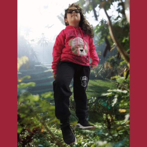 Sudadera fucsia oso x Docena - Image 2